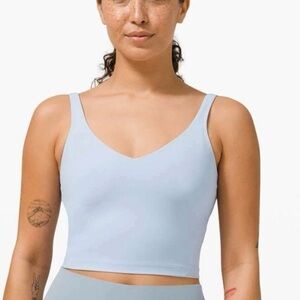 Lululemon Women’s Athletic Align Padded Tank Top Sz 8 in Light Periwinkle Blue